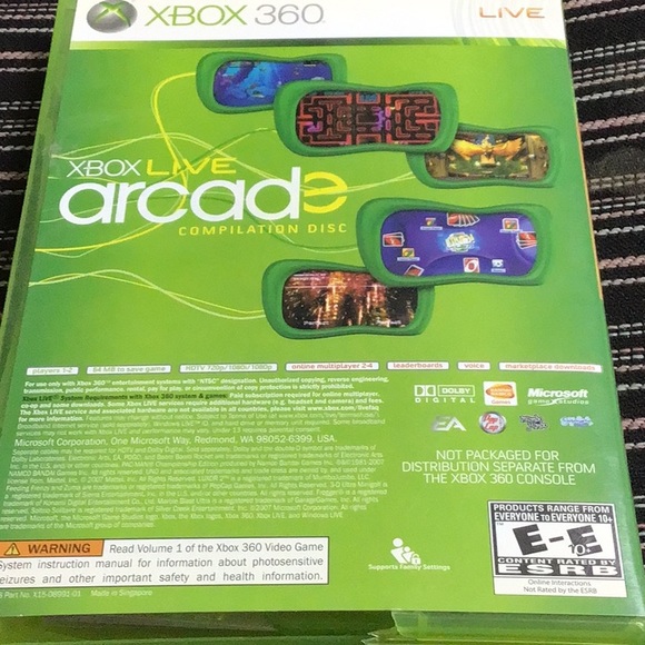 XBOX360 SEGA SUPERSTAR TENNIS. XBOX LIVE ARCADE COMPILATION DISC - Picture 10 of 10